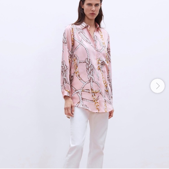 ZARA silky blouse❤️New listing! EUC⭐️ - Picture 2 of 14